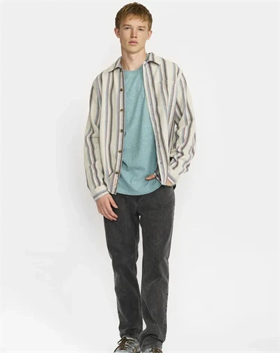 Revolution - Casual Skjorte - Blue